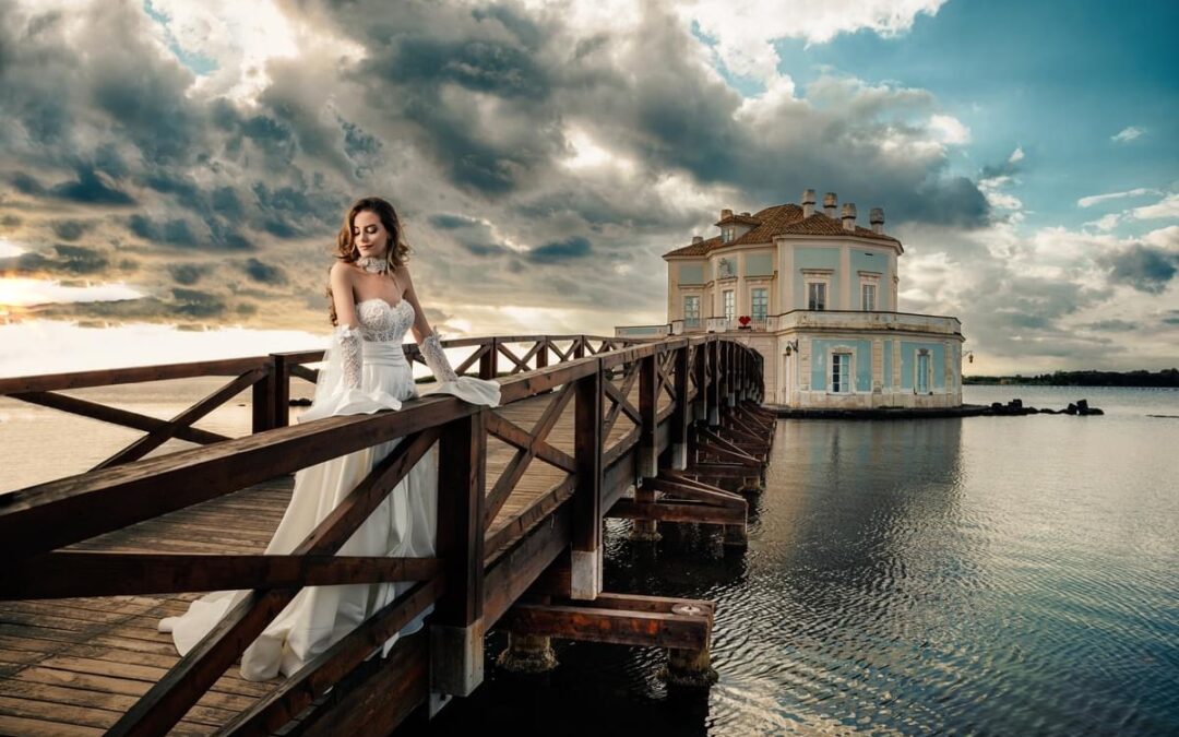 Abiti da Sposa: La Magia dello Shooting di Stefano Blandaleone alla Casina Vanvitelliana